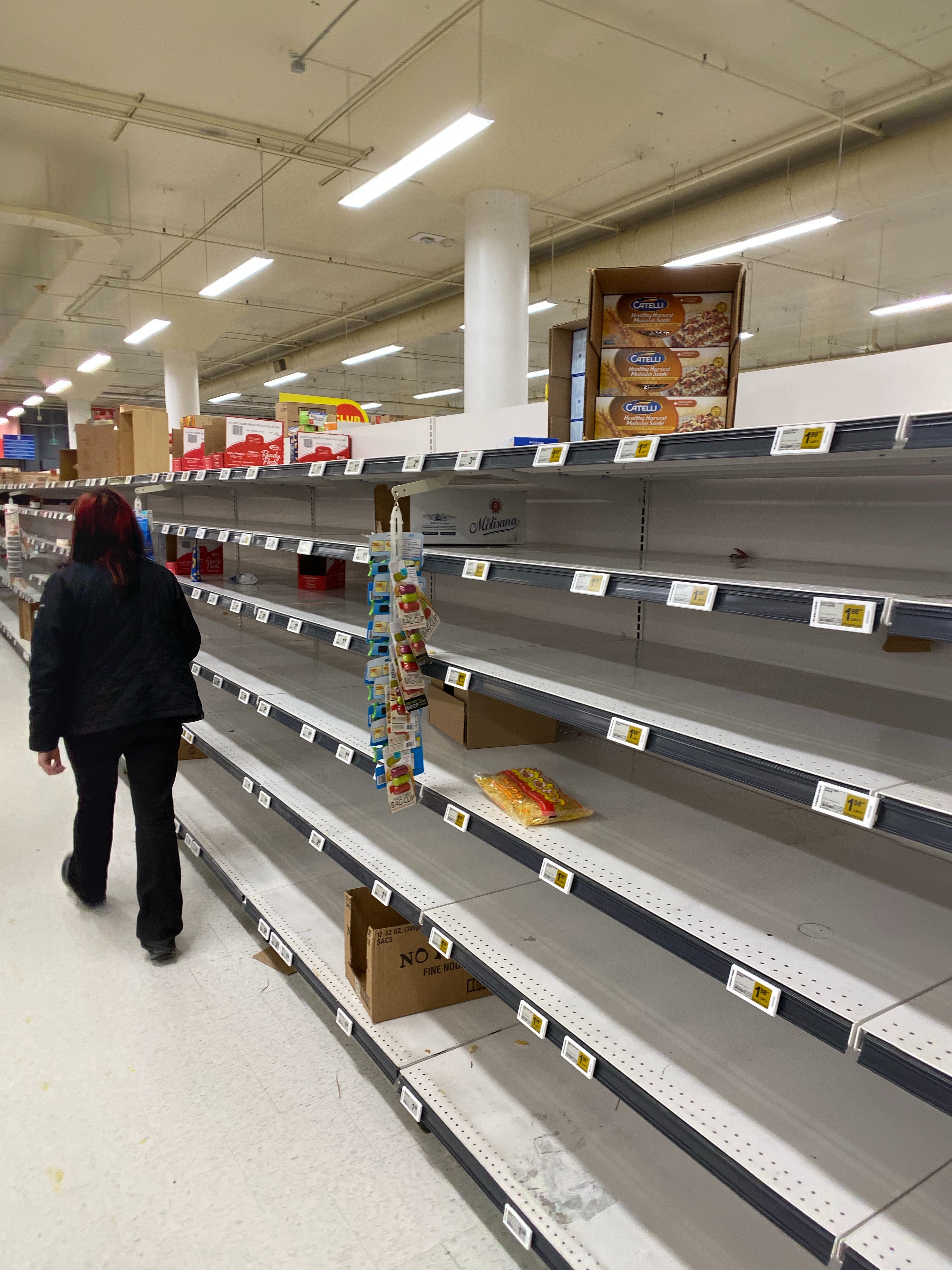 Empty Grocery Shelves
